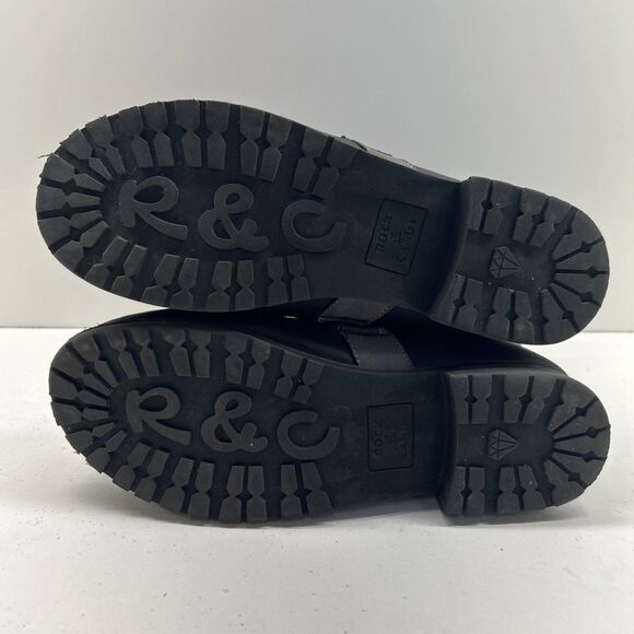 Rock & Candy By Zigi Danlea Gray Lace Up Faux Fur Trim Boots Womens Sz 10M - Picture 5 of 6